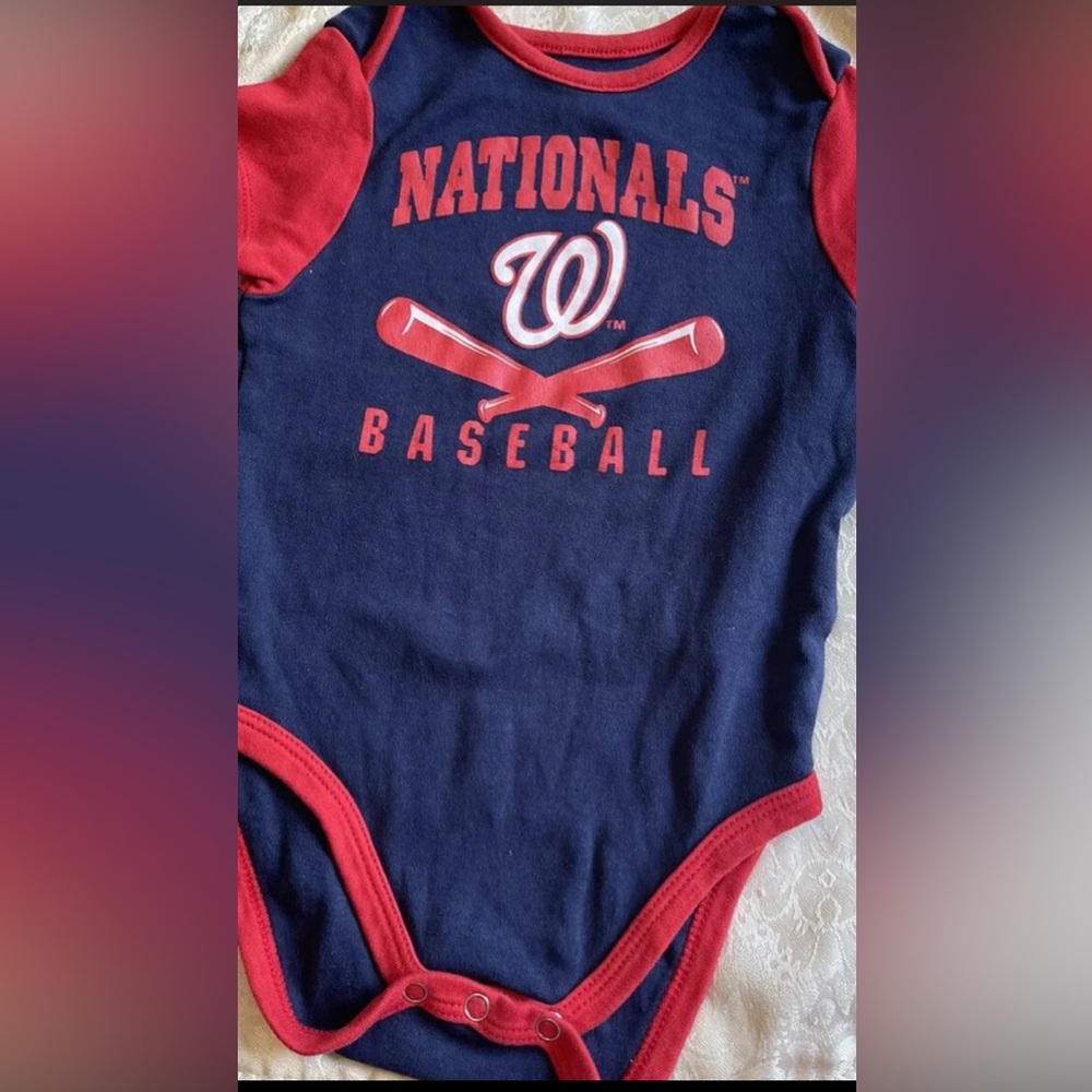 Washington Nationals MLB Baby Bodysuit Creeper Infant Boy Girl 18M NWOT
